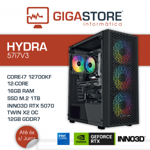 Desktop Gaming HYDRA-57i7V3 I7 12700KF 16GB RAM 1TB SSD W11